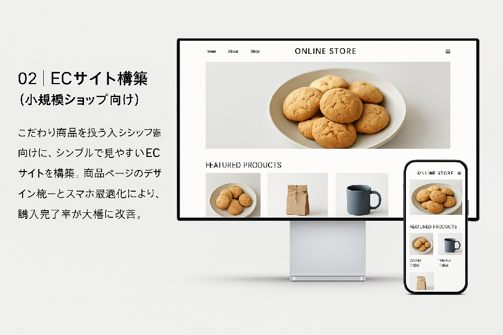 ECサイト構築（小規模ショップ向け）