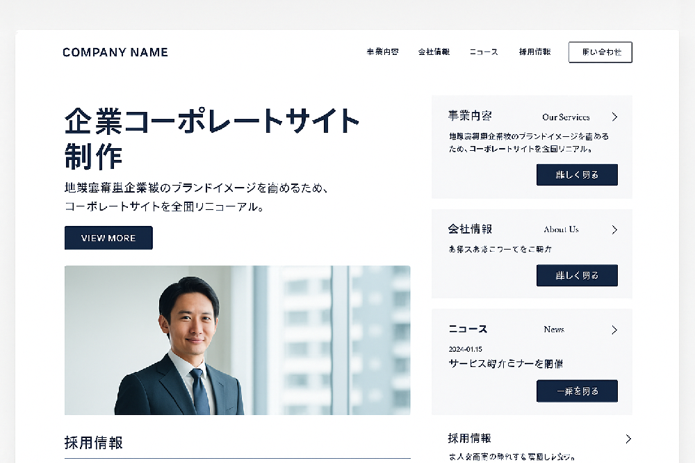 企業コーポレートサイト制作