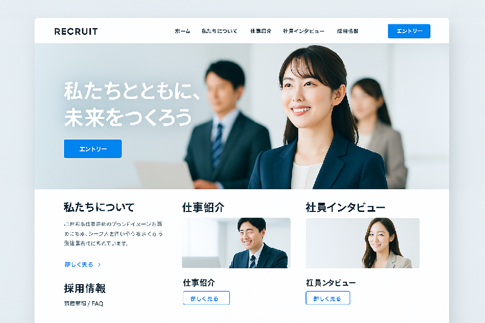 採用サイトの新規制作（人材確保支援）